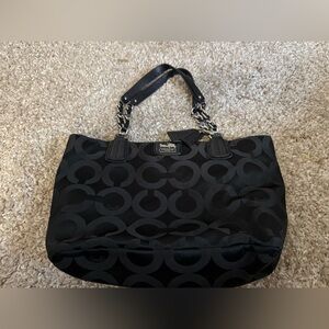 Vintage Coach Black Shoulder Bag